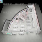 四平文创潮玩店道具产品陈列美观-莫凡货架销售厂家