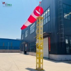 机场滑行道FOD监控塔架 易折航空风向杆 助航灯光易碎杆