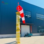 航空易折型风向标 玻璃纤维易折易碎杆塔 机场易折型避雷塔