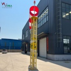 机场助航灯易折易碎杆塔 跑道易折型FOD塔 航空风向标塔架